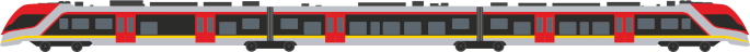 Animowany obrazek pociągu jako uzupełnienie bannera